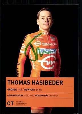 Thomas Hasibeder Autogrammkarte Original Signiert Radfahren + A 58869