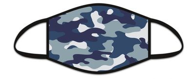 Hergo 9718 Mund-Nasen-Maske Behelfsmaske Camouflage blau