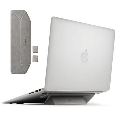 2in1 Laptop Ständer Faltbar für Kühlung und Mousepad Sehr Leicht in Grau