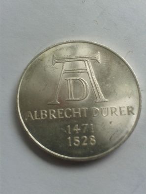 5 Mark 1971 D Deutschland Silber Albrecht Dürer bankfrisch vz-st
