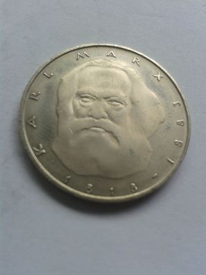 5 Mark 1983 J Deutschland 100. Todestag von Karl Marx vz Cu/ Ni