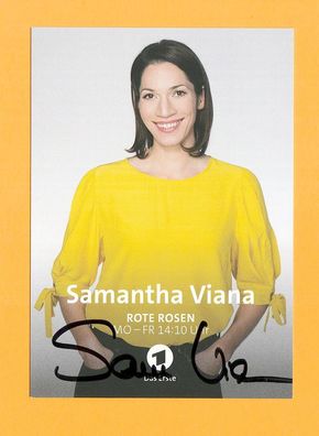 Samantha Viana ( Rote Rosen ) - persönlich signiert (2)