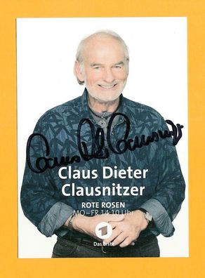 Claus Dieter Clausnitzer - ( Rote Rosen ) - persönlich sig. Autogrammkarte (2)