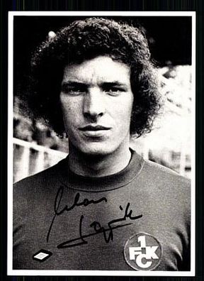 Klaus Toppmöller 1. FC Kaiserslautern 70er Jahre Autogrammkarte Original Signiert
