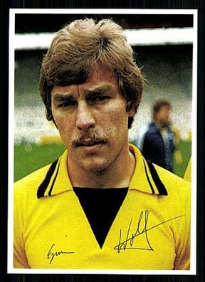 Egwin Wolf Borussia Dortmund 70er Jahre Autogrammkarte Original Signiert