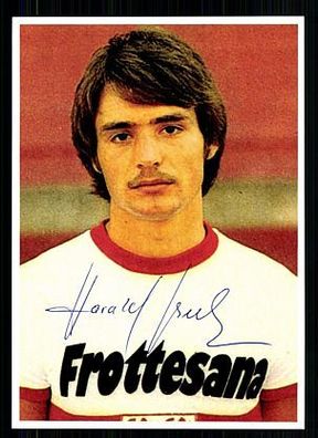 Harald Beck VFB Stuttgart 70er Jahre Autogrammkarte Original Signiert