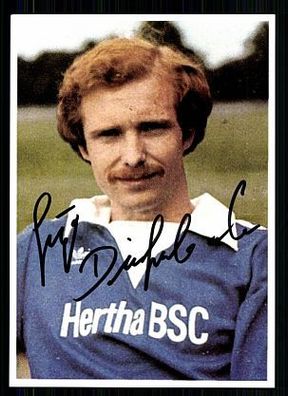 Jürgen Diefenbach Hertha BSC Berlin 70er Jahre Autogrammkarte Original Signiert