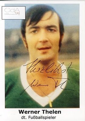 Werner Thelen Werder Bremen Autogrammkarte Original Signiert + A 59131