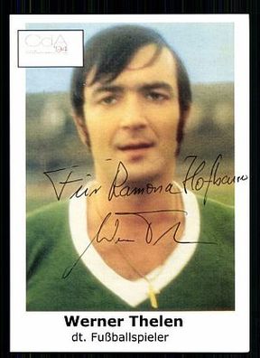 Werner Thelen Werder Bremen Autogrammkarte Original Signiert + A 59130