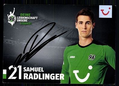 Samuel Radlinger Hannover 96 2012-13 Autogrammkarte + A 59107
