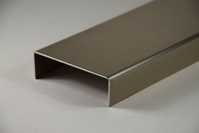 Aluminium U-Profil Stärke 2 mm Länge 1 m, ALU U - Profil, AlMg3, Aluminiumprofil
