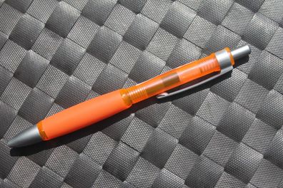 Softkugelschreiber, Eiskristall - Kugelschreiber; Translucent - orange