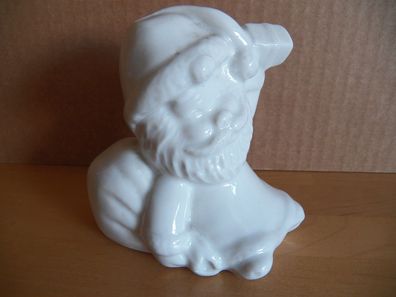 Figur Weihnachtsmann oder Nikolaus weiß Porzellan ca. 12 cm groß