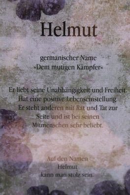Helmut, Namenskarte Helmut, Geburtstagskarte Helmut, Karte Helmut