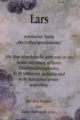 Lars, Namenskarte Lars, Geburtstagskarte Lars, Karte Lars