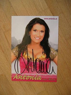 Sexy Schlagerstar Antonia aus Tirol - handsigniertes Autogramm!!!