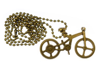 Fahrrad Kette 80cm Miniblings Anhänger Rad Fahrräder Sport Radfahrer Bronze