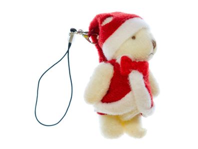 Teddy Weihnachtsmann Handyanhänger Miniblings Handyschmuck Weihnachten Plüsch