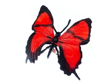 Schmetterling Ring Miniblings Insekten Tagfalter Butterfly Schmetterlinge Rot