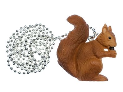 Eichhörnchen Kette 80cm Anhänger Miniblings Herbst Wald Nager Kinder Braun