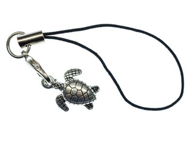Schildkröte Handyanhänger Miniblings Handy Meeresschildkröte Ozean Meer Silbern