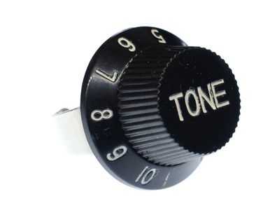 Tone Poti Potentiometer Ring Gitarre E-Gitarre Miniblings Fingerring Tone Knopf