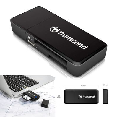 Transcend RDF5 USB 3.0 microSD SD Karten SDHC SDXC UHS-I Adapter Kartenleser