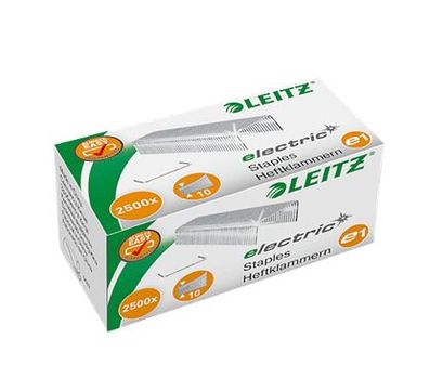 LEITZ Electric E1 Heftklammern , für Heftgerät 5532 , 2.500 Stück