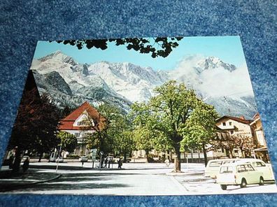 4109 / Ansichtskarte-Garmisch-Partenkirchen-Marienplatz