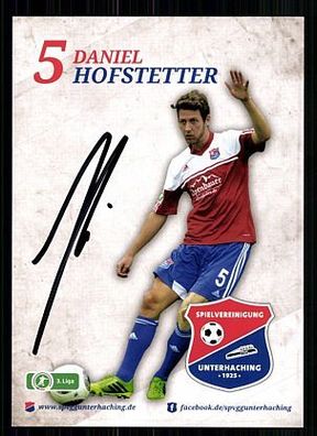 Daniel Hofstetter SpVgg Unterhaching 2013-14 Autogrammkarte + A 59377