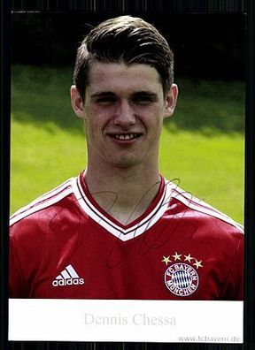 Dennis Chessa Bayern München II 2013-14 Autogrammkarte Original Signiert