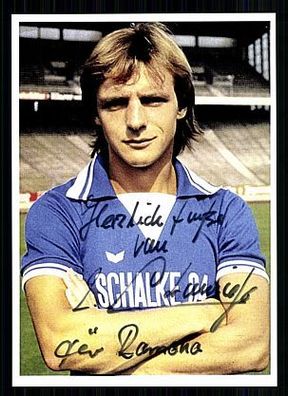 Rüdiger Amramczik FC Schalke 04 70er Jahre Autogrammkarte Orig. Sign