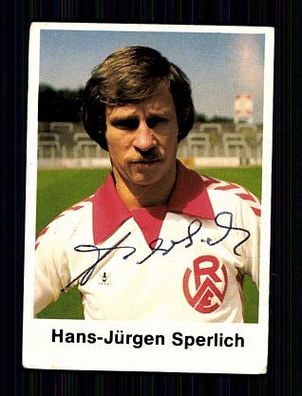 Hans-Jürgen Sperlich Rot-Weiss Essen Bergmann Sammelbild 1977-78 Orig. + A 59529