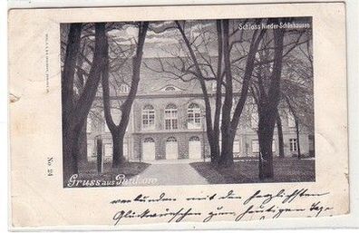 61236 Ak Gruß aus Pankow Schloss Nieder Schönhausen 1898