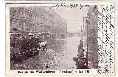 39767 Ak Berlin im Wolkenbruch (Yorkstrasse) 14. April 1902