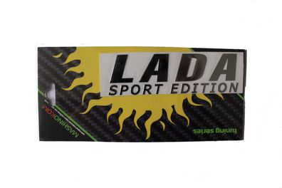 Aufkleber Schriftzug Chromoptik "Lada - Sport Edition"
