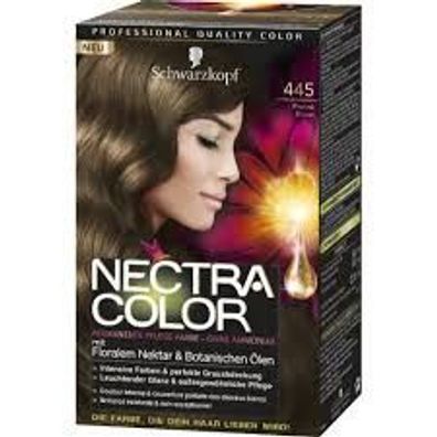 Nectra Color permanente Pflege Haarfarbe Nr. 445 Praliné braun 142,5 ml 1-er Pack