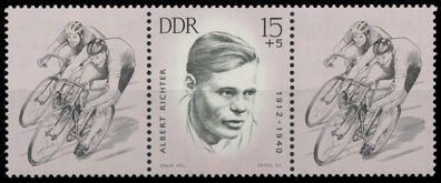 DDR Zusammendruck Nr WZd87 postfrisch 3ER STR SBB73EA