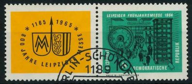 DDR Zusammendruck Nr WZd118 gestempelt WAAGR PAAR X114A1A