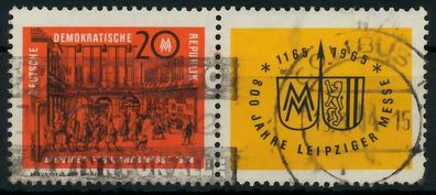 DDR Zusammendruck Nr WZd120 gestempelt WAAGR PAAR X114A62