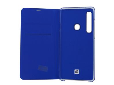 Original Samsung Galaxy A9 (2018) Wallet Cover Schutzhülle Handytasche Blue Blau