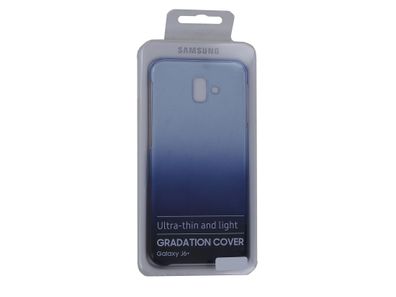 Original Samsung Galaxy J6+ Gradation Cover Schutzhülle Hülle Case Blue Blau OVP