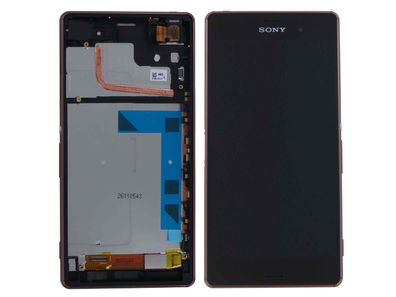 Original Sony Xperia Z3 Display LCD Komplett Rahmen Gehäuse D6603 Copper Kupfer