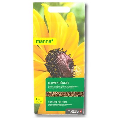 Manna Blumendünger 1 kg Beetdünger Balkonpflanzen Rosendünger Geraniendünger