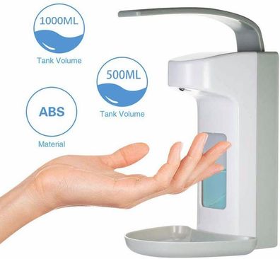 500/1000ML Wandspender Seifenspender Desinfektionsspender Kunststoffpumpe