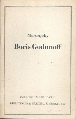 Boris Godunoff - Musikalisches Volksdrama in vier Aufzügen / Textbuch (1952)