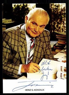 Heinz G. Konsalik ( + 1999) TOP AK Original Signiert Schriftsteller/ Autor + 76987