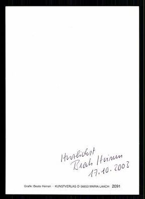 Beate Heinen Autogrammkarte Original Signiert Schriftsteller/ Autor + 76976