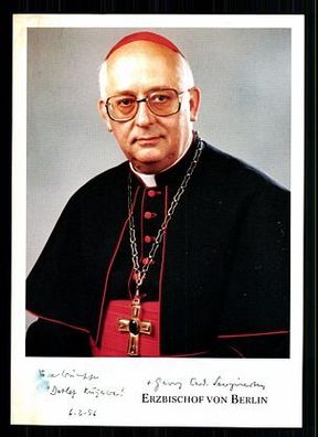 Erzbischof von Berlin Autogrammkarte Original Signiert Kirche + 9260