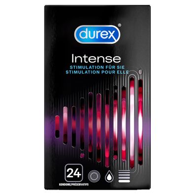 Durex Intense Orgasmic Kondome Präservative Verhütung Empfängnisschutz 24 Stück